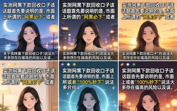 实测网黑下款回收口子真的有吗