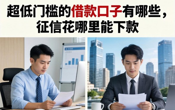 超低门槛的借款口子有哪些,征信花哪里能下款 超低门槛的借款口子有哪些
