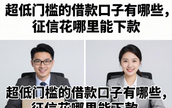 超低门槛的借款口子有哪些,征信花哪里能下款 超低门槛的借款口子有哪些