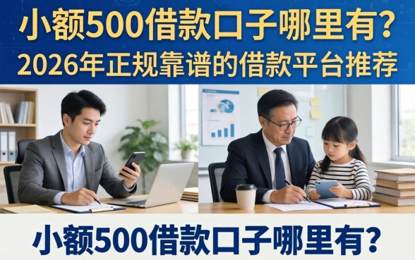 小额500借款口子哪里有?2026年正规靠谱的借款平台推荐 2026年正规靠谱的借款平台推荐