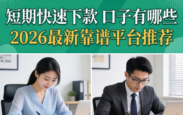 短期快速下款的口子有哪些,2026最新靠谱平台推荐 短期快速下款的口子有哪些