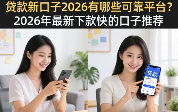 贷款新口子2026有哪些可靠平台？2026年最新下款快的口子推荐