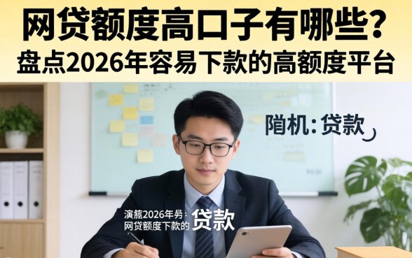 网贷额度高口子有哪些?盘点2026年容易下款的高额度平台 盘点2026年容易下款的高额度平台