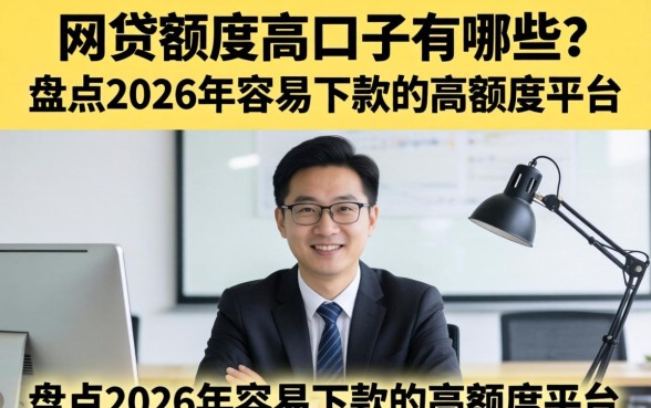 网贷额度高口子有哪些?盘点2026年容易下款的高额度平台 盘点2026年容易下款的高额度平台