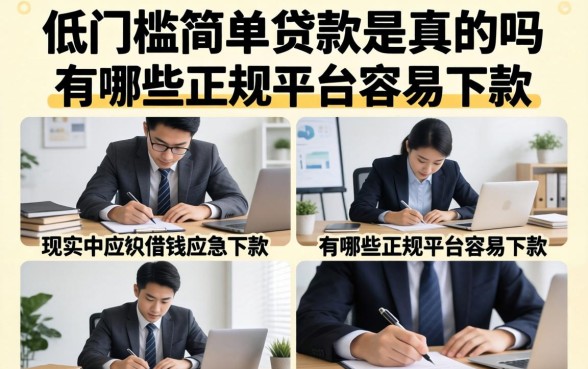 低门槛简单贷款是真的吗