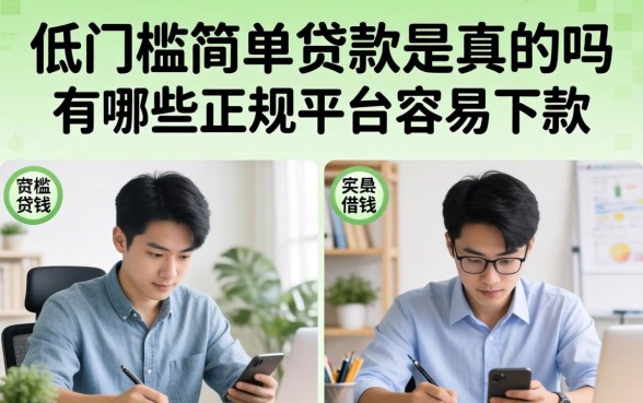低门槛简单贷款是真的吗
