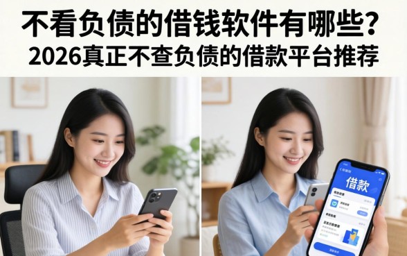 不看负债的借钱软件有哪些？2026真正不查负债的借款平台推荐
