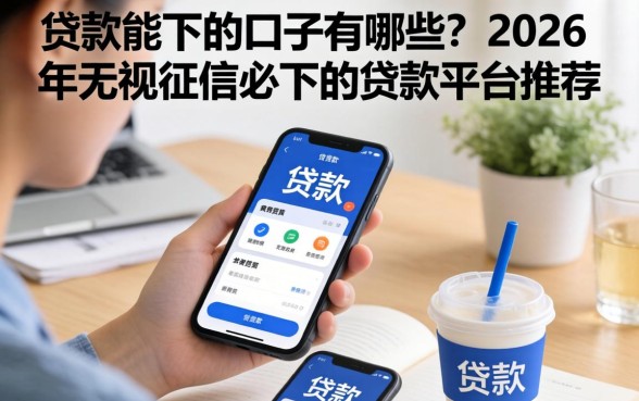 贷款能下的口子有哪些？2026年无视征信必下的贷款平台推荐