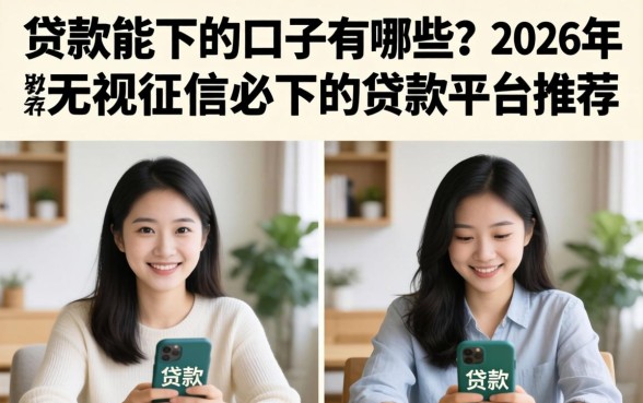 贷款能下的口子有哪些?2026年无视征信必下的贷款平台推荐 2026年无视征信必下的贷款平台推荐