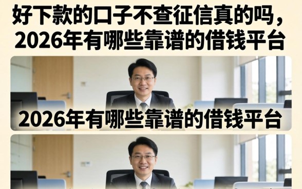 好下款的口子不查征信真的吗,2026年有哪些靠谱的借钱平台 2026年有哪些靠谱的借钱平台
