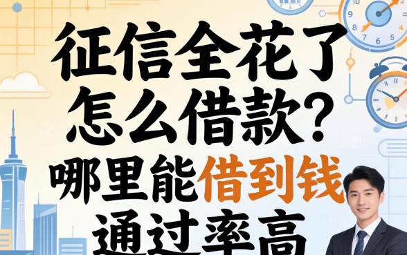 征信全花了怎么借款?哪里能借到钱通过率高 哪里能借到钱通过率高