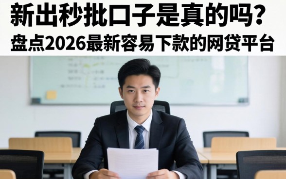 盘点2026最新容易下款的网贷平台