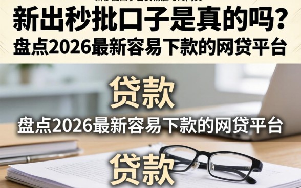 盘点2026最新容易下款的网贷平台