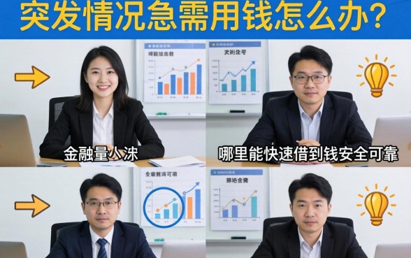 突发情况急需用钱怎么办?哪里能快速借到钱安全可靠 哪里能快速借到钱安全可靠