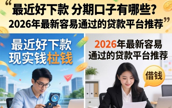最近好下款的分期口子有哪些？2026年最新容易通过的贷款平台推荐