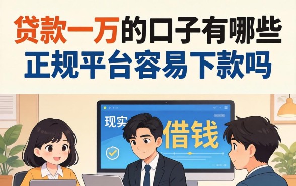 贷款一万的口子有哪些