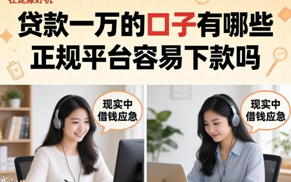 贷款一万的口子有哪些