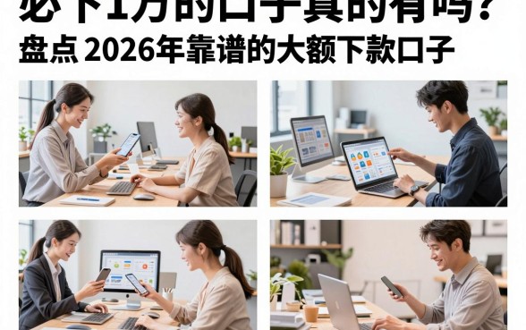 必下1万的口子真的有吗？盘点2026年靠谱的大额下款口子