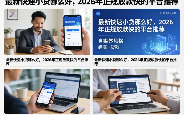 最新快速小贷哪家好，2026年正规放款快的平台推荐