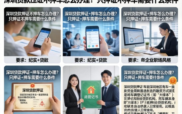 深圳贷款押证不押车怎么办理？只押证不押车需要什么条件