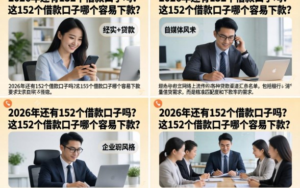 2026年还有152个借款口子吗?这152个借款口子哪个容易下款?