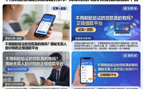 不用刷脸验证的贷款真的有吗？揭秘无需人脸识别的正规借款平台