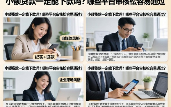 小额贷款一定能下款吗？哪些平台审核松容易通过？
