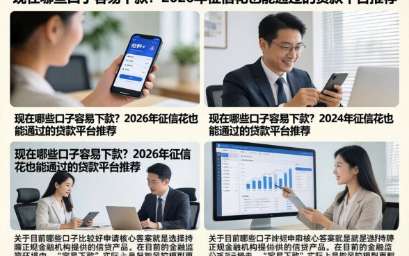 现在哪些口子容易下款？2026年征信花也能通过的贷款平台推荐