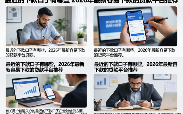 最近的下款口子有哪些，2026年最新容易下款的贷款平台推荐