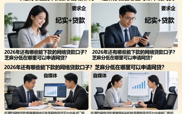 2026年还有哪些能下款的网络贷款口子？芝麻分低在哪里可以申请网贷？