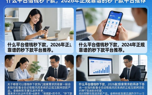 什么平台借钱秒下款，2026年正规靠谱的秒下款平台推荐
