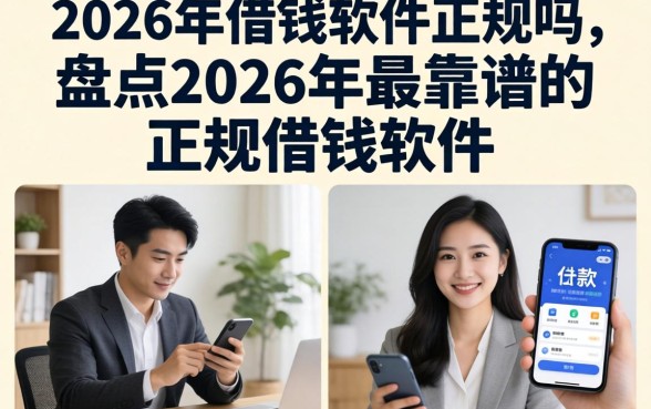 2026年借钱软件正规吗，盘点2026年最靠谱的正规借钱软件