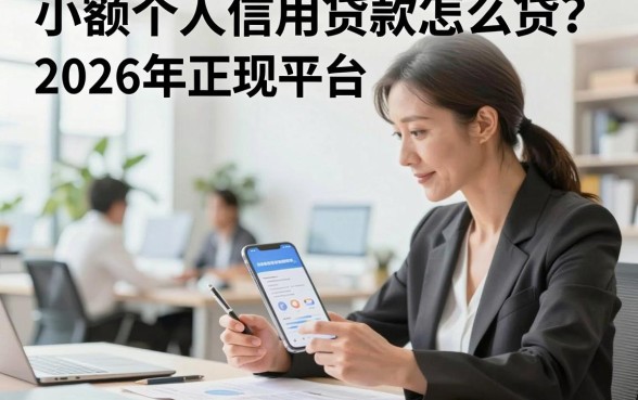 小额个人信用贷款怎么贷？2026年正规平台申请条件及流程