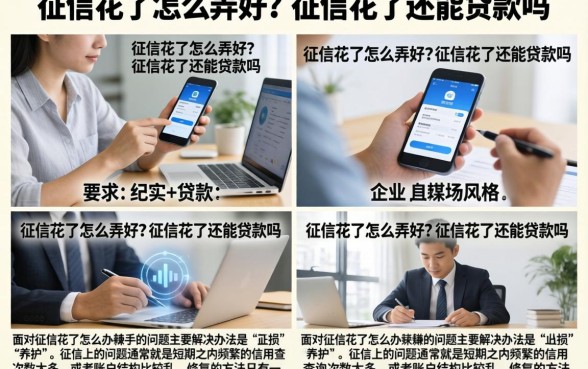 征信花了怎么弄好?征信花了还能贷款吗