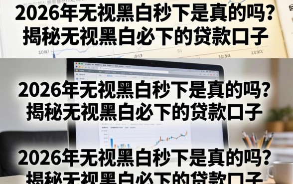 2026年无视黑白秒下是真的吗？揭秘无视黑白必下的贷款口子