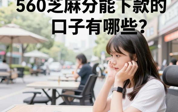 560芝麻分能下款的口子有哪些?这5个低门槛平台秒通过