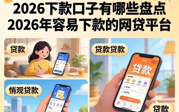 2026下款口子有哪些，盘点2026年容易下款的网贷平台