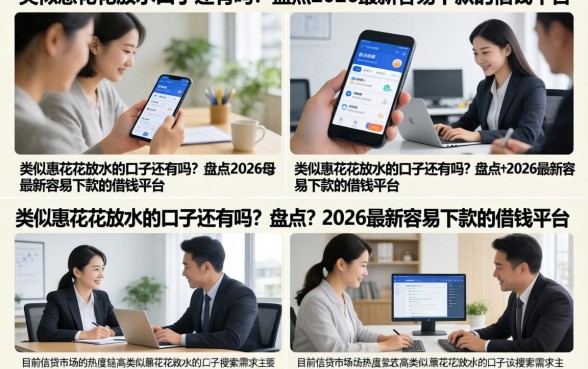类似惠花花放水的口子还有吗？盘点2026最新容易下款的借钱平台