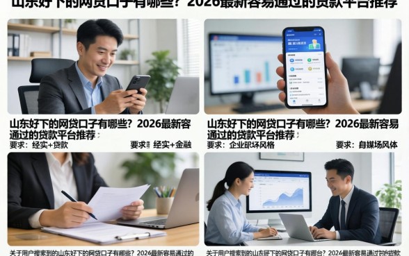 山东好下的网贷口子有哪些？2026最新容易通过的贷款平台推荐