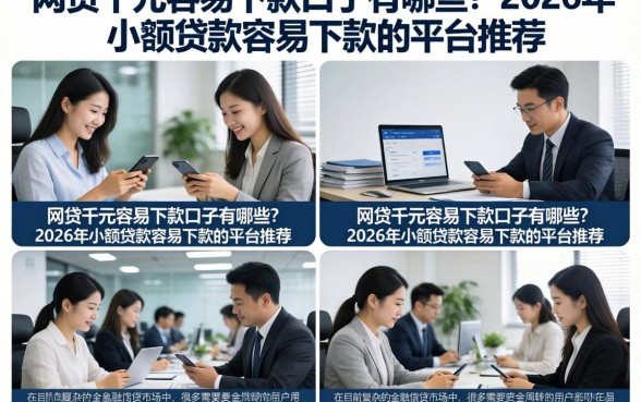 网贷千元容易下款口子有哪些?2026年小额贷款容易下款的平台推荐