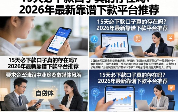 15天必下款口子真的存在吗？2026年最新靠谱下款平台推荐