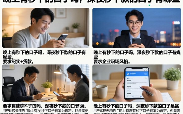 晚上有秒下的口子吗,深夜秒下款的口子有哪些