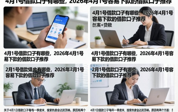 4月1号借款口子有哪些,2026年4月1号容易下款的借款口子推荐