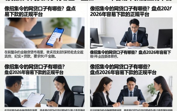 像招集令的网贷口子有哪些？盘点2026年容易下款的正规平台