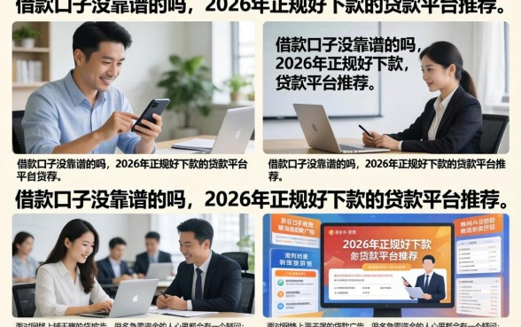借款口子没靠谱的吗，2026年正规好下款的贷款平台推荐