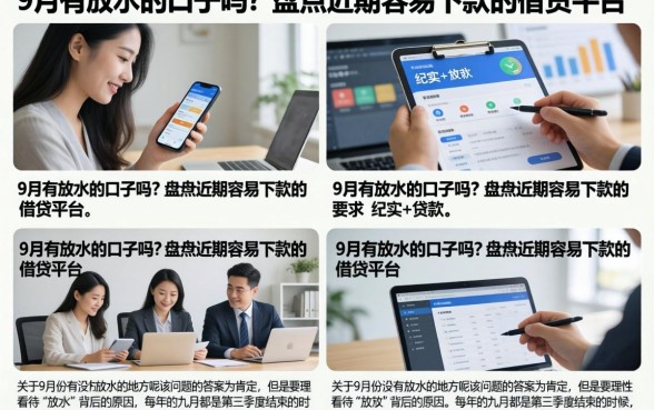 9月有放水的口子吗?盘点近期容易下款的借贷平台