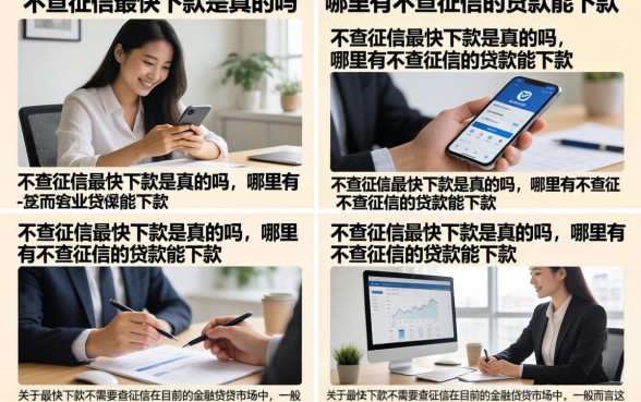 不查征信最快下款是真的吗,哪里有不查征信的贷款能下款