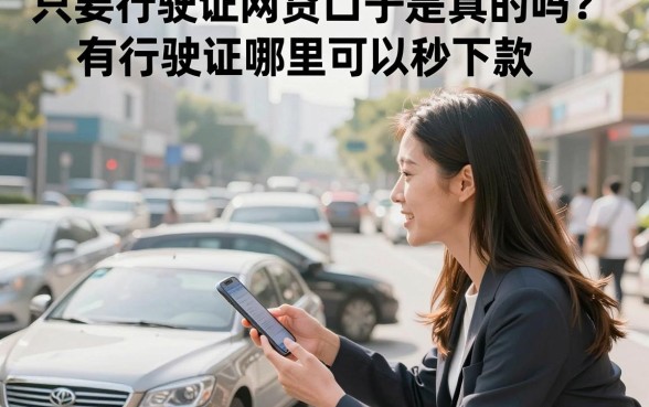 只要行驶证网贷口子是真的吗?有行驶证哪里可以秒下款