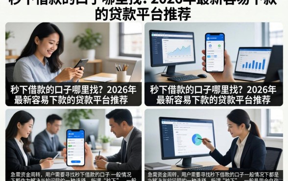 秒下借款的口子哪里找？2026年最新容易下款的贷款平台推荐