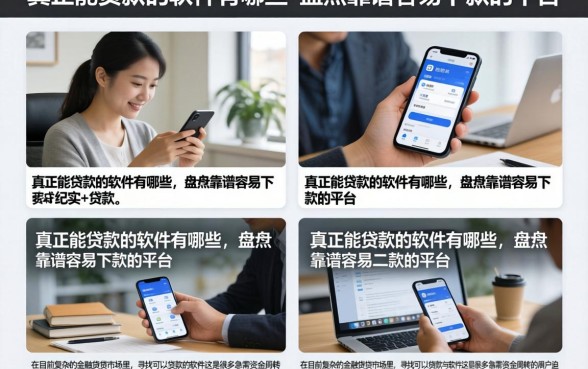 真正能贷款的软件有哪些，盘点靠谱容易下款的平台